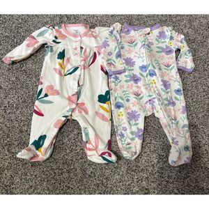 Carter’s Baby Girl Sleepers 3M
